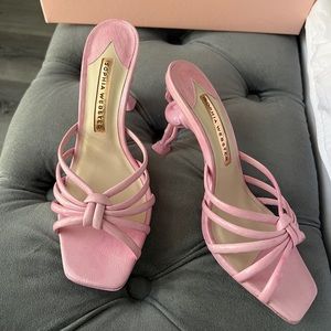 Sophia Webster Flo Flamingo Mid Mule Women’s Shoe in Blossom Pink Size 36.5